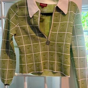 STAUD - Medium green/white top